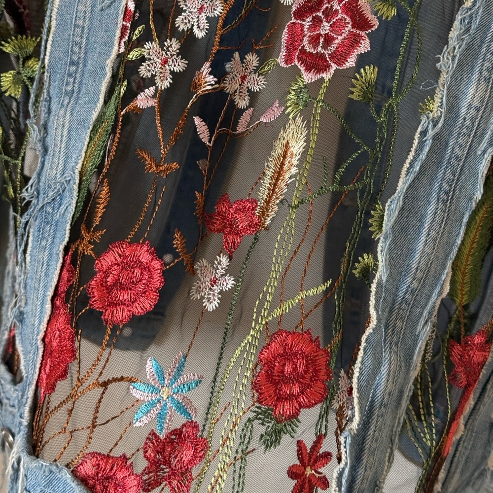 BERSHKA Denim Jacket old style, size: M - Picture 4 of 8